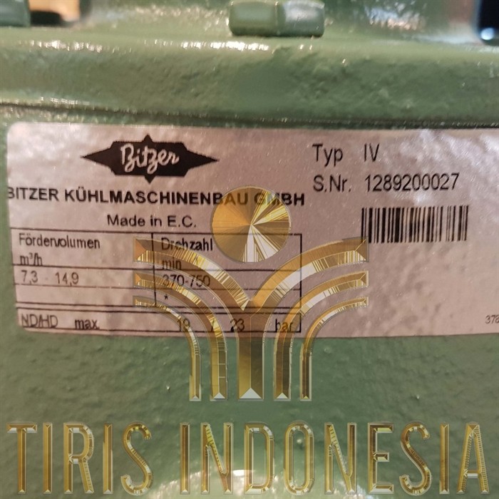 Bitzer Compressor Open Type IV, Bitzer Open Type IV, Kompresor bitzer tipe 4