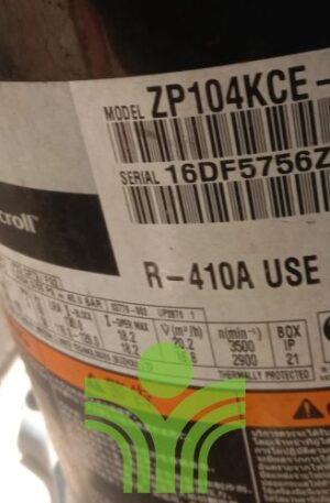 Compressor Copeland ZP104KCE-TFD-522