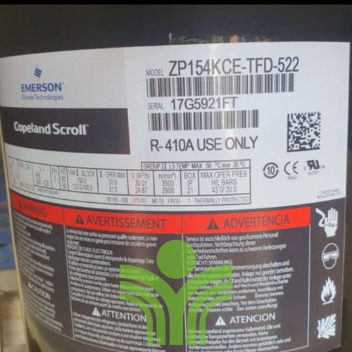 Compressor Copeland ZP154KCE-TFD-522