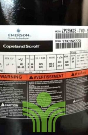 Compressor Copeland ZP235KCE-TWD-522