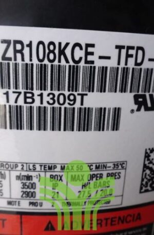 Compressor Copeland ZR108KCE-TFD-523
