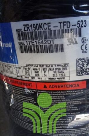 Compressor Copeland ZR190KCE-TFD-523