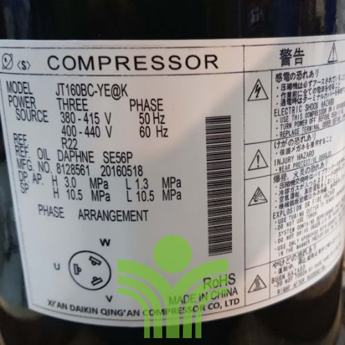 Compressor Daikin JT160BC-YE@K