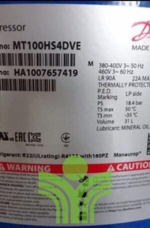 Compressor Maneurop MT100HS4DVE