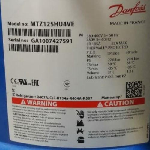 Compressor Maneurop MTZ125HU4VE