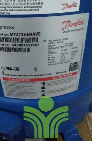 Compressor Maneurop MTZ72HN4AVE