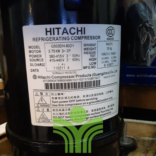 Hitachi G503DH-80D1 Compressor